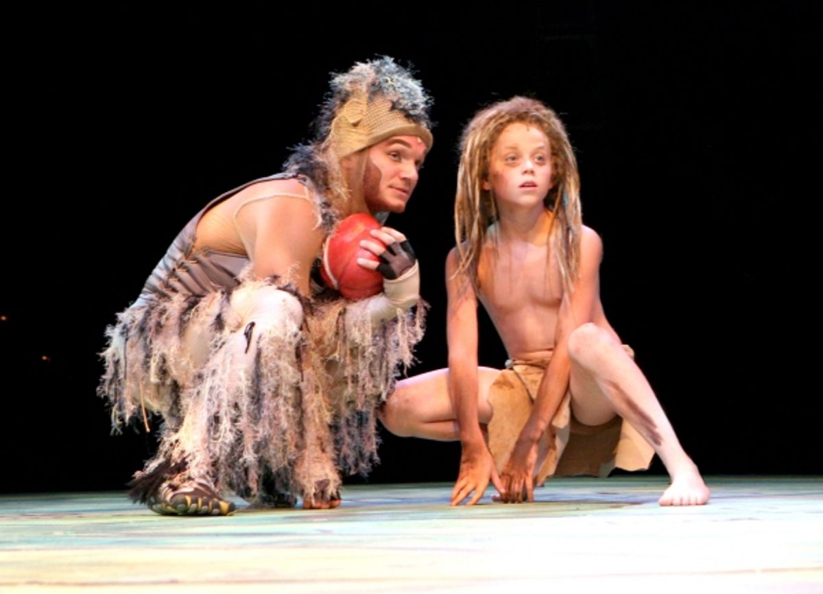 Christopher Messina (Terk) and Giacomo Favazza (Young Tarzan) at 