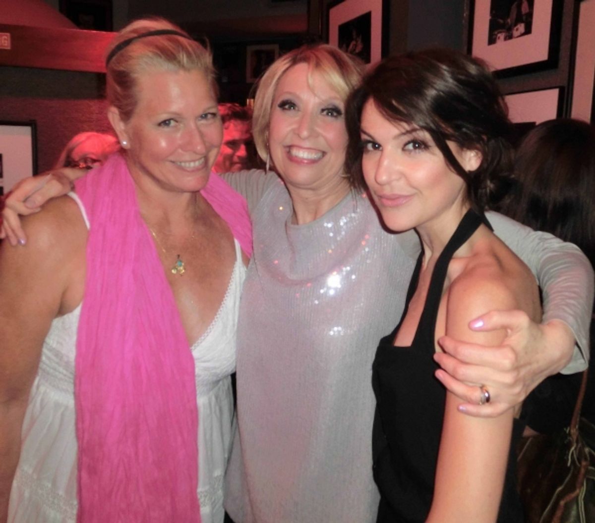 Emme, Julie Halston, Ashley Morris at 