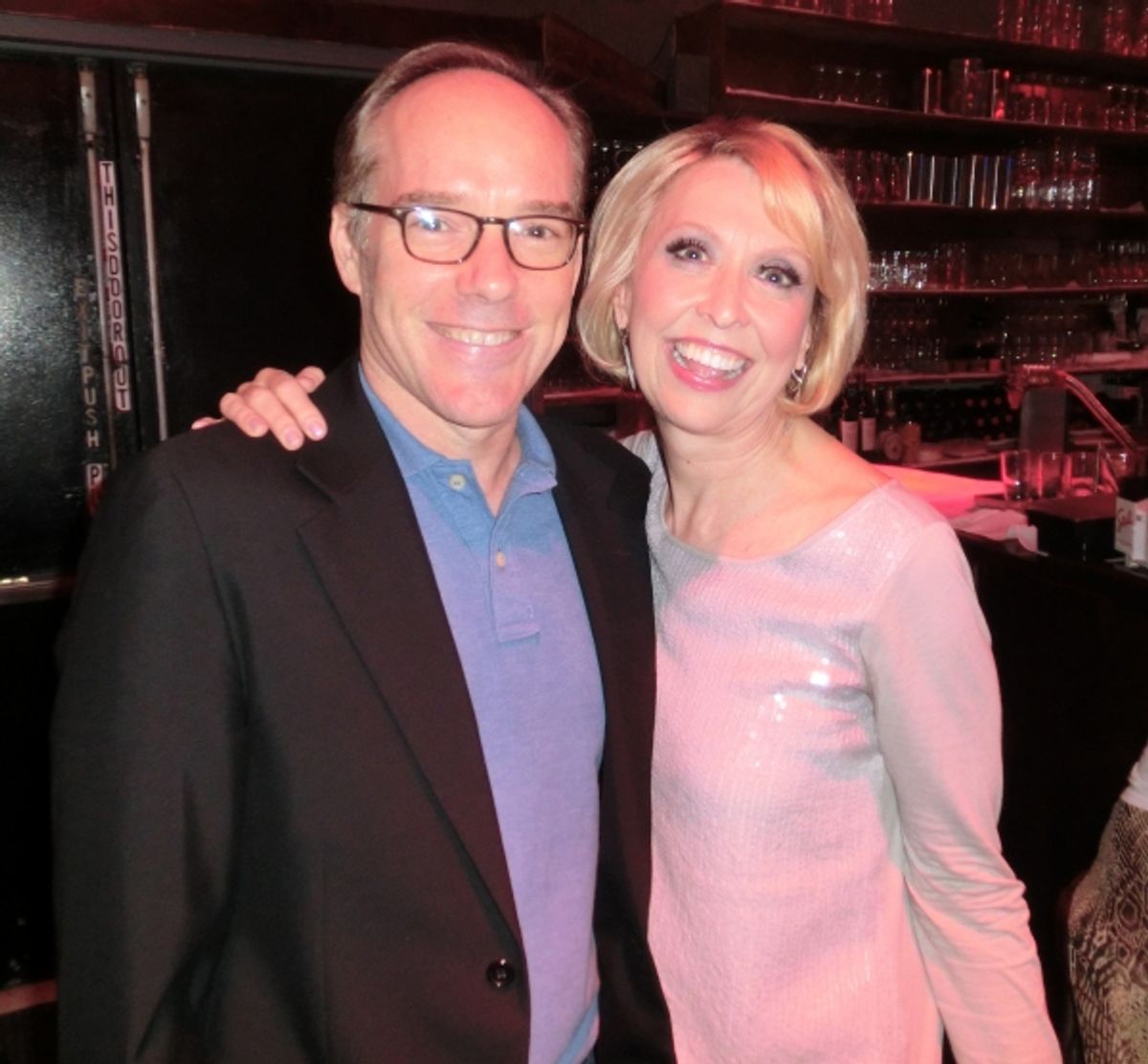 Michael Winther, Julie Halston at 