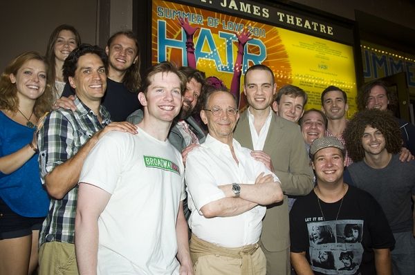  Swenson, Rory O'Malley, Joel Grey, Jordan Roth, Joshua Lamon with Broadway Impact
 Photo