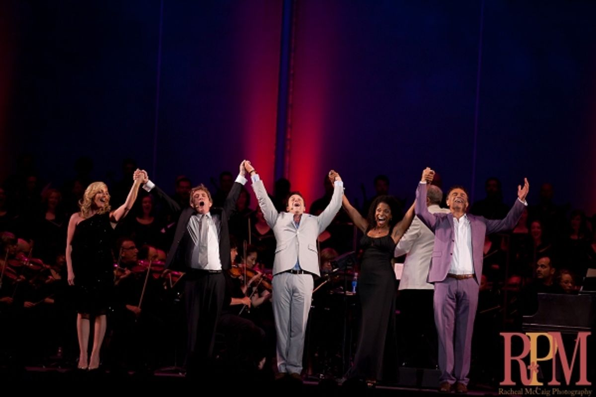Jane Krakowski, Martin Short, Raul Esparza, Audra McDonald and Brian Stokes Mitchell  at 
