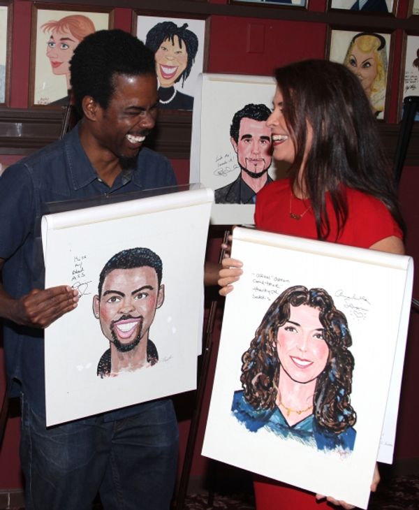 Chris Rock and Annabella Sciorra attending the celebration as Sardi's honors all five Photo