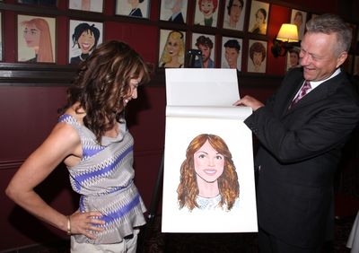 Elizabeth Rodriguez & Max Klimavicius attending the celebration as Sardi's honors all Photo