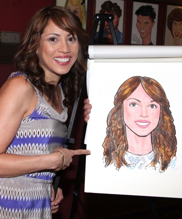 Elizabeth Rodriguez attending the celebration as Sardi's honors all five cast members Photo