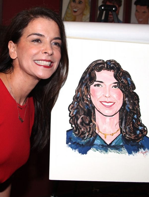 Annabella Sciorra attending the celebration as Sardi's honors all five cast members f Photo