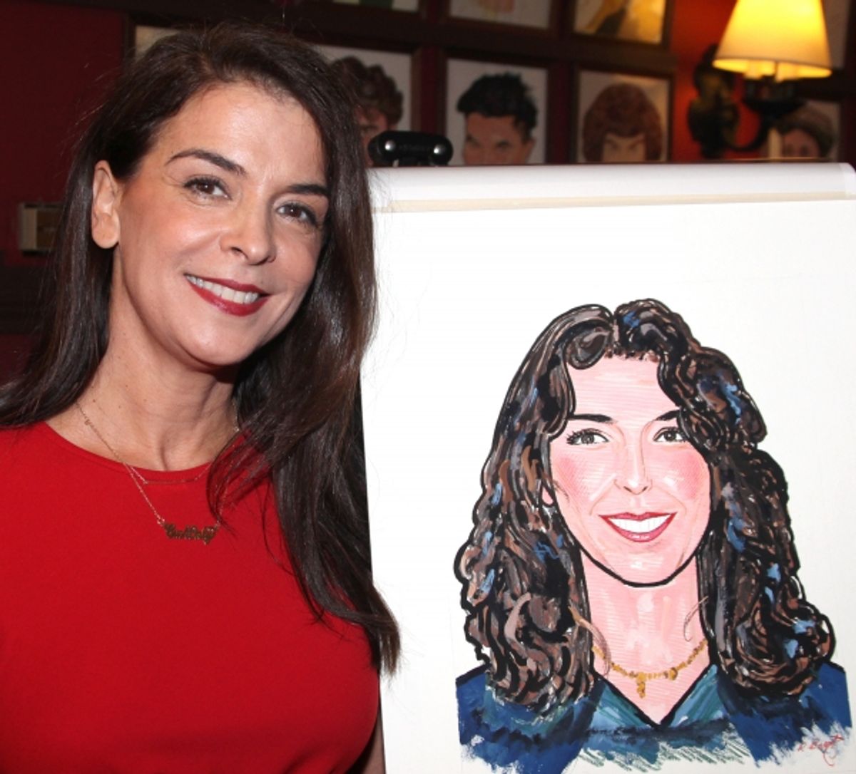 Annabella Sciorra attending the celebration as Sardi's honors all five cast members from the Broadway production of 'The Motherf**ker with the Hat'  in New York City at 
