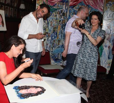 Annabella Sciorra, Bobby Cannavalle & Saundra Santiago attending the celebration as S Photo
