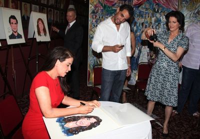 Annabella Sciorra, Bobby Cannavalle & Saundra Santiago attending the celebration as S Photo