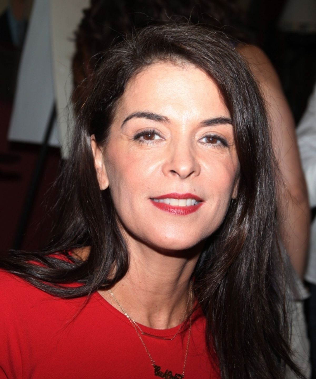 Annabella Sciorra attending the celebration as Sardi's honors all five cast members from the Broadway production of 'The Motherf**ker with the Hat'  in New York City at 