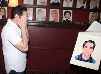 Yul Vazquez attending the celebration as Sardi's honors all five cast members from th Photo