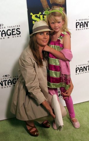 Rachel Griffiths and daughter Photo