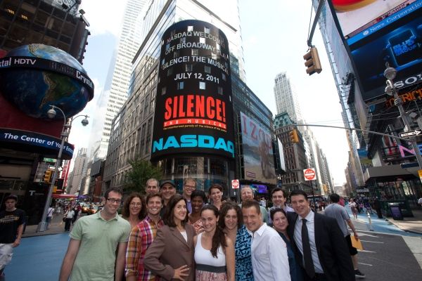 Photo Flash: SILENCE! The Musical Rings NASDAQ Closing Bell Photo Flash: SILENCE! The Musical Rings NASDAQ Closing Bell Image