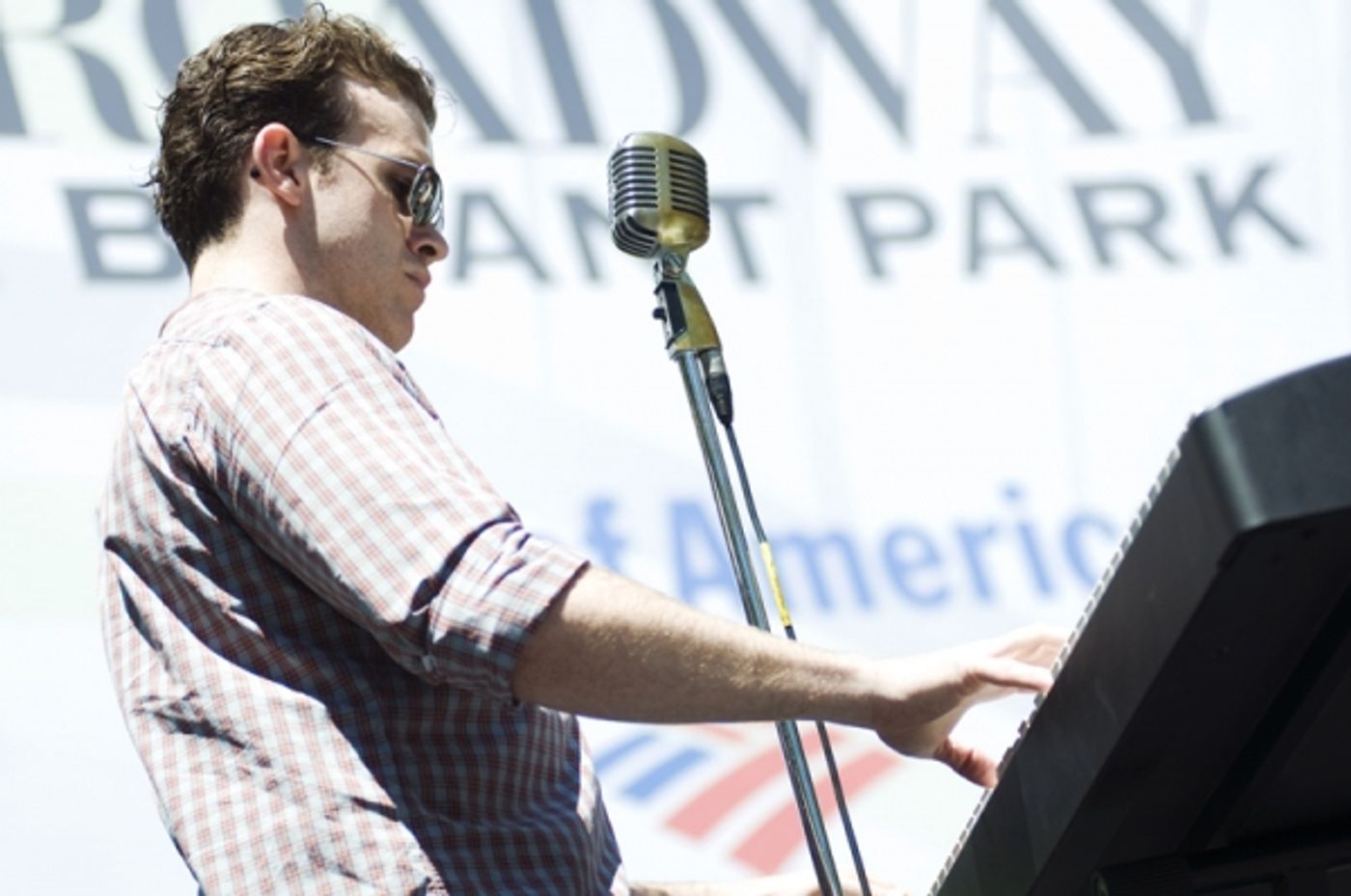 Photo Coverage: Aaron Tveit, Christopher Sieber, et al. Perform at Broadway in Bryant Park!  Image