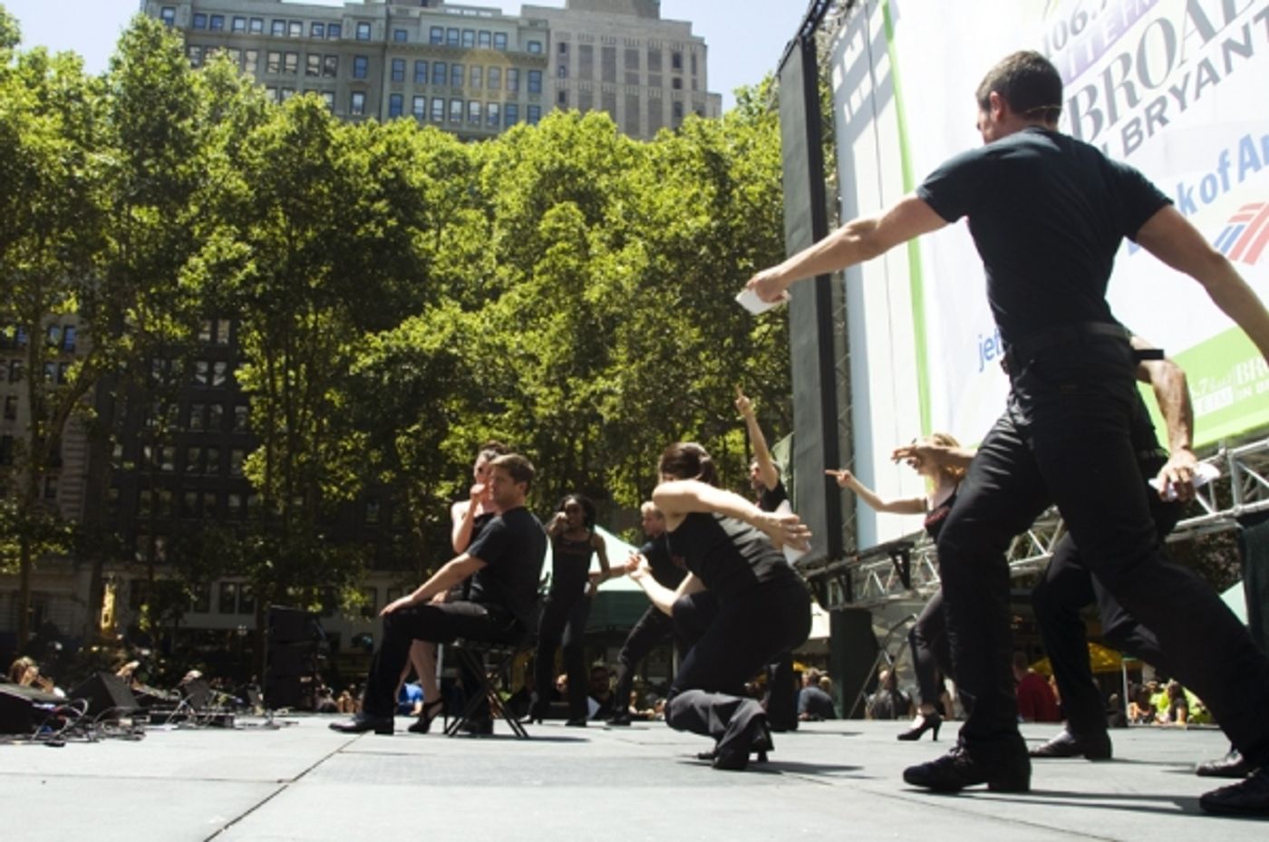 Photo Coverage: Aaron Tveit, Christopher Sieber, et al. Perform at Broadway in Bryant Park!  Image