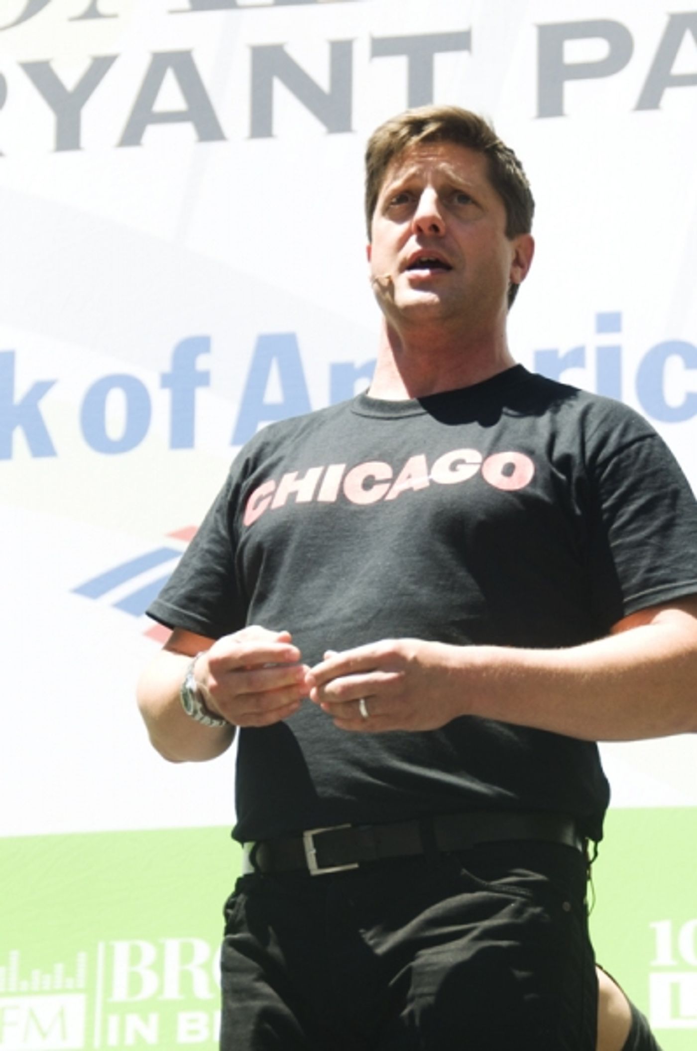 Photo Coverage: Aaron Tveit, Christopher Sieber, et al. Perform at Broadway in Bryant Park!  Image