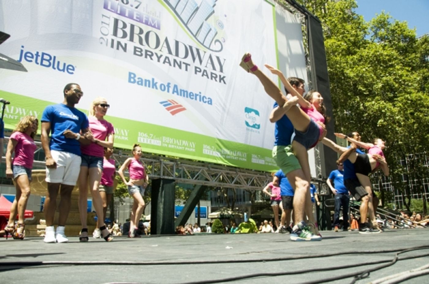 Photo Coverage: Aaron Tveit, Christopher Sieber, et al. Perform at Broadway in Bryant Park!  Image