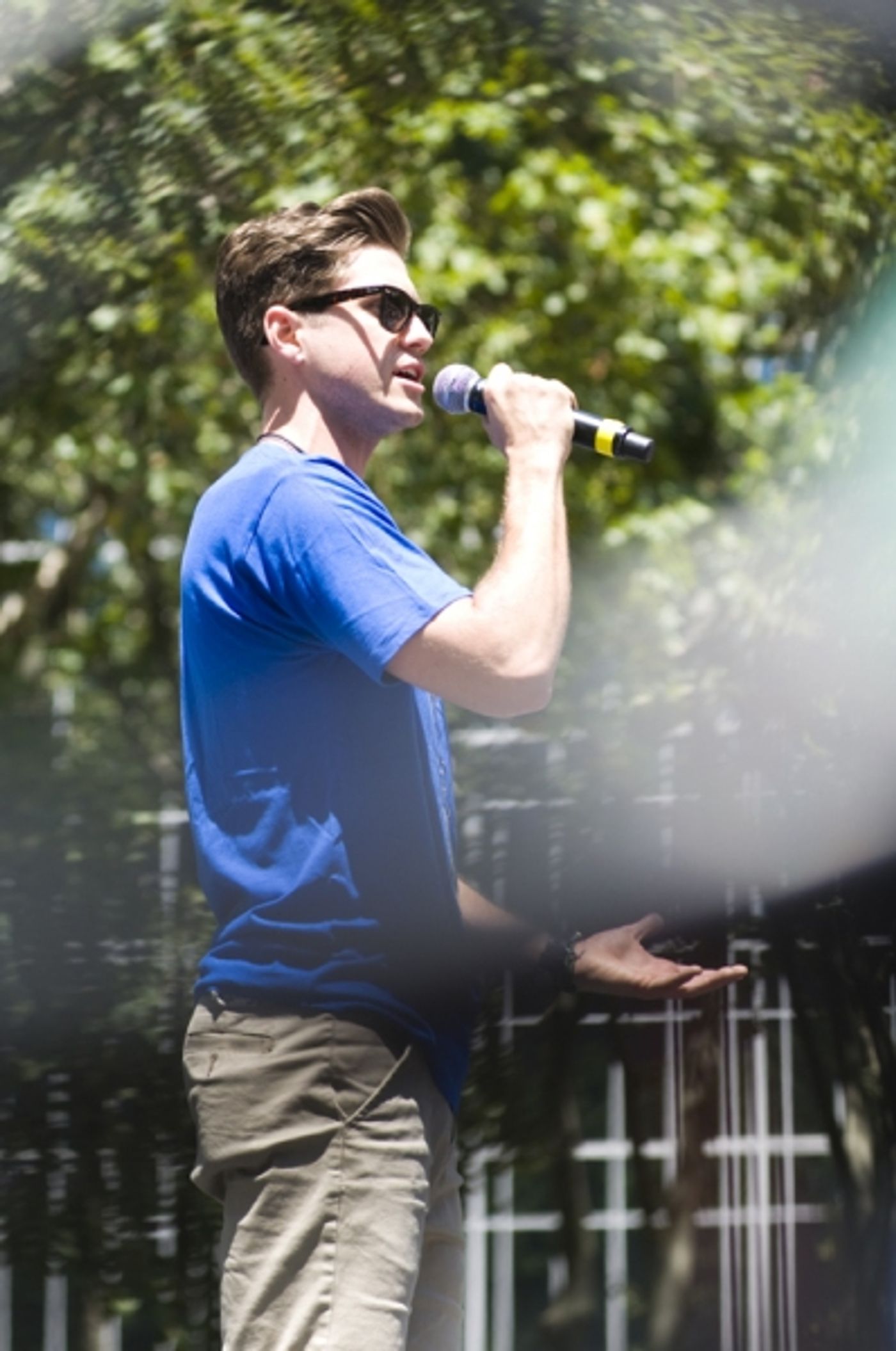 Photo Coverage: Aaron Tveit, Christopher Sieber, et al. Perform at Broadway in Bryant Park!  Image