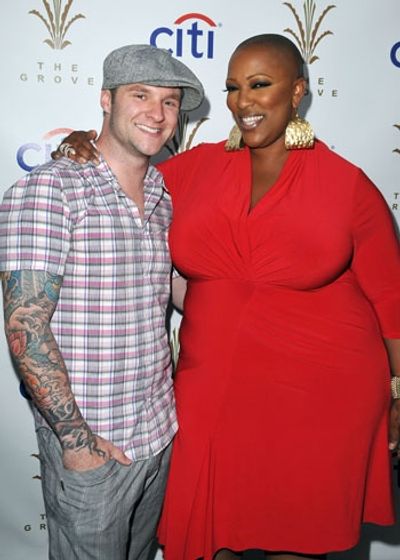 Blake Lewis and Frenchie Davis post-show at The Grove Summer Concert Series Photo