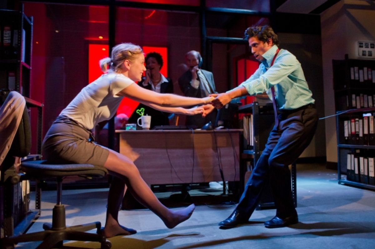 Robyn Addison as Marie and Shane Zaza as Elvis at 