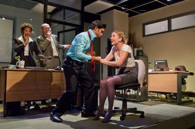 Golda Roshuevel as Honey, Simon Kunz as Only Joe, Shane Zaza as Elvis, Robyn Addison  Photo