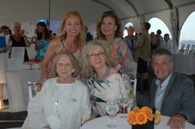 Back Row: Bay Street Theatre Executive Director Tracy Mitchell and Board Member Adria Photo