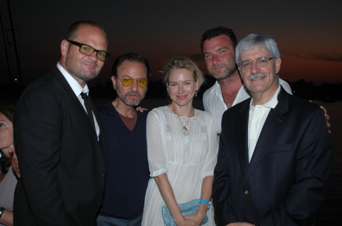 Chris Bauer, Fisher Stevens, Naomi Watts, Liev Schreiber and Frank Filipo at 