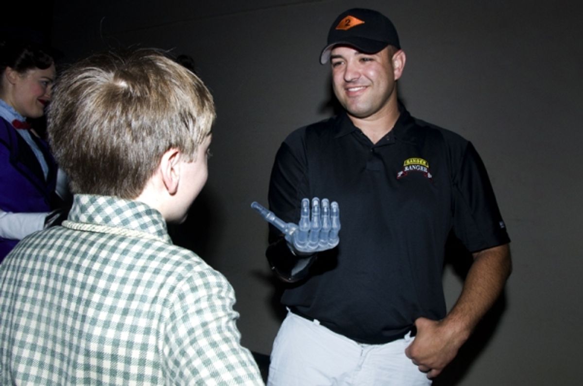 Leroy Petry & the cast of Mary Poppins at 