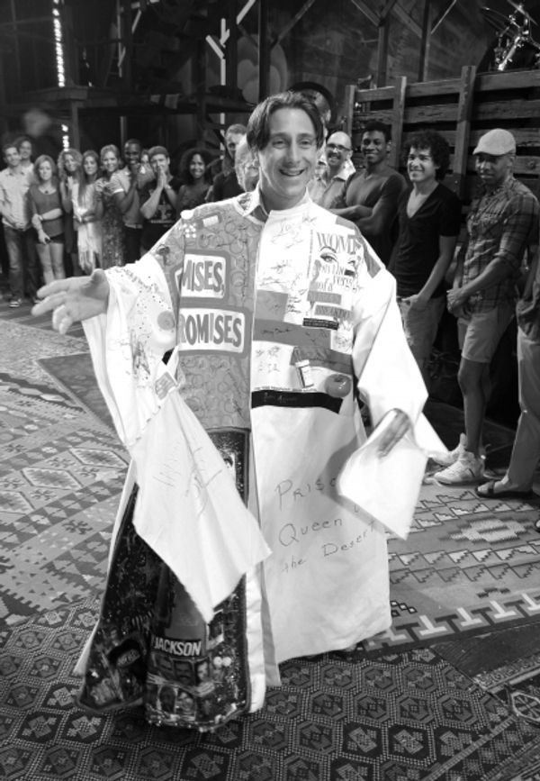 SPIDER-MAN TURN OFF THE DARK Gypsy Robe Recipient Luther Creek celebrating the Openin Photo