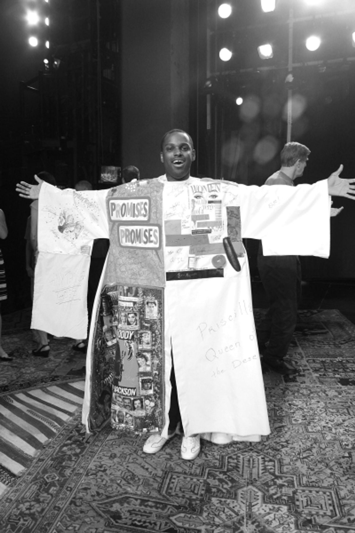 Arbender Robinson celebrating the Opening Night Gypsy Robe Ceremony for Recipient Arbender Robinson in 'Hair' at the St. James Theatre  in New York City.  at 
