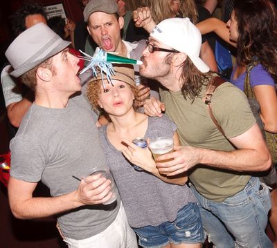 Cody Scott Lancaster, Josephine Rose Roberts, and Mitchell Jarvis (photobomb by Jerem Photo