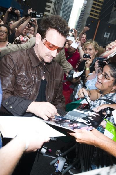 Bono Greets Fans Photo