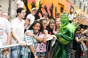 Patrick Page as the 'Green Goblin' with Fans @ BroadwayWorld Patrick Page as the 'Green Goblin' with Fans Photo