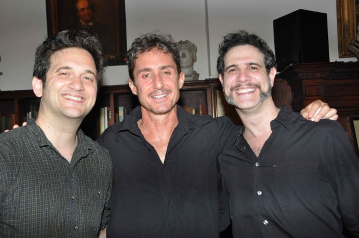 Jason Zinoman, Marc Vietor and Adam Feldman at 