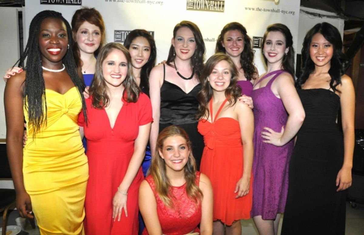 The Ladies of tonight's show- Morgan Billings Smith, Blair Goldberg, Mary Lane Haskell, Esther Kong, Gyu Jin Lim, Philippa Lynas, Jeanette Minson, Amanda Savan, Housso Semon and Courtney Simmons at 