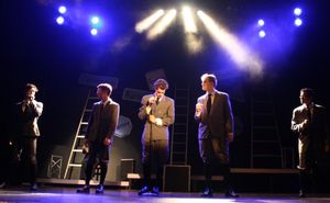 Luke Doyle, Matt Hawley, Matt Goldstein, Daniel Buckley & Ryan Goodwin.
@ BroadwayWorld Luke Doyle, Matt Hawley, Matt Goldstein, Daniel Buckley & Ryan Goodwin.
Photo