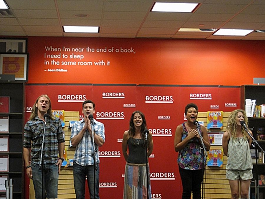 Photo Flash: HAIR Promotes Cast Album at Borders Image