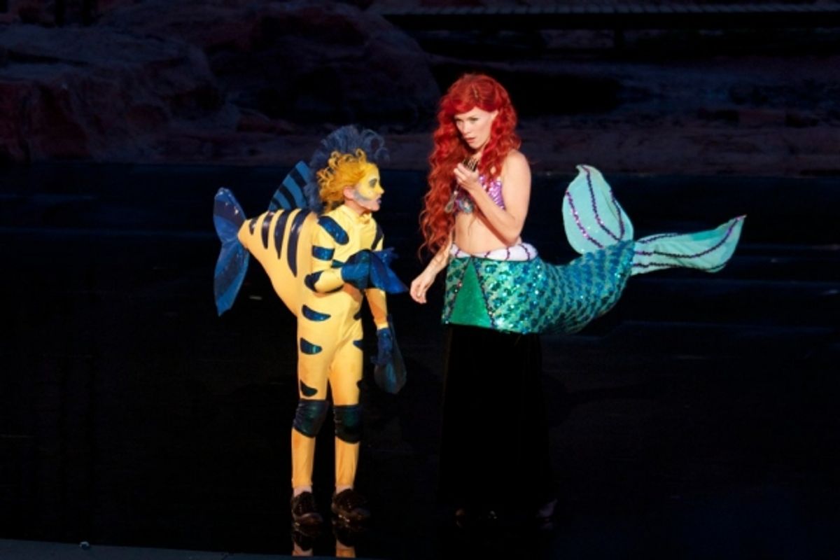  Payton Kemp (Flounder) and Michelle Pruiett (Ariel) at 
