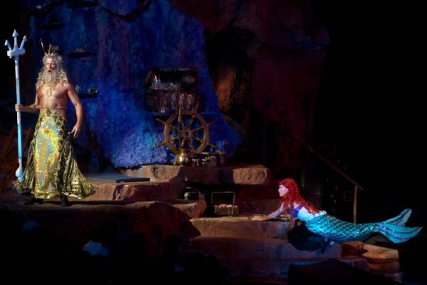 Christian Whelan (King Triton), Michelle Pruiett (Ariel) Photo