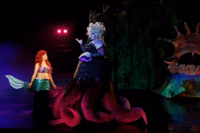 Michelle Pruiett (Ariel), Heidi Anderson (Ursula)  Photo
