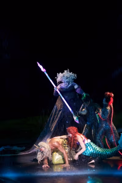 Michelle Pruiett (Ariel), Heidi Anderson (Ursula)  Photo