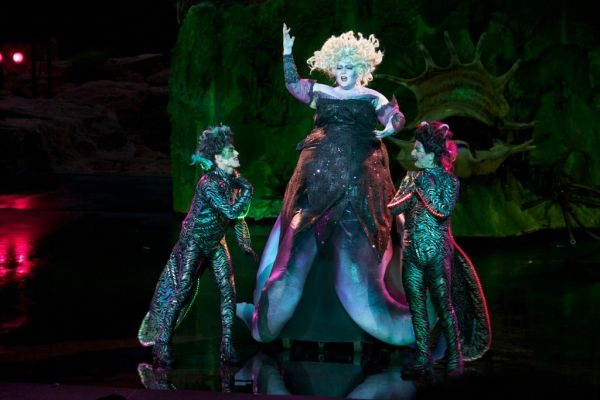  Joey Tierno (Jetsam), Heidi Anderson (Ursula), Matt Densky (Flotsam) Photo