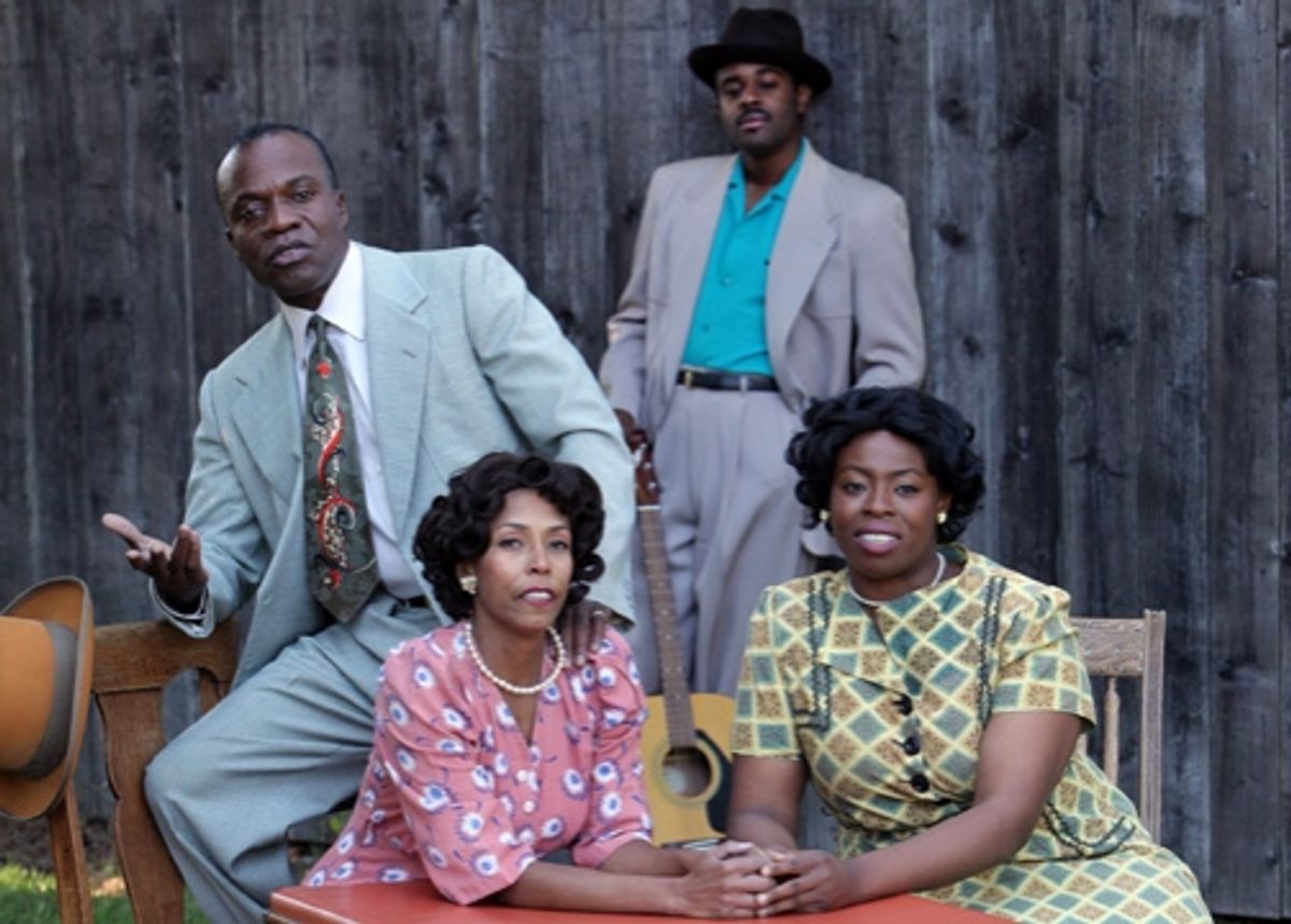 L. Peter Callender (Red Carter), Margo Hall (Louise), Tobie Windham (Floyd) and Omoze Idehenre (Vera)  at 