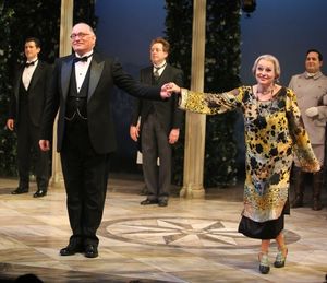 Simon Jones & Linda Balgord during the Roundabout Theatre Company's Opening Night Curtain Call for 'Death Takes A Holiday' in New York City. @ BroadwayWorld Simon Jones & Linda Balgord during the Roundabout Theatre Company's Opening Night Cur Photo
