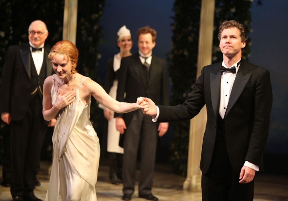 Jill Paice & Kevin Earley during the Roundabout Theatre Company's Opening Night Curtain Call for 'Death Takes A Holiday'  in New York City.  at 