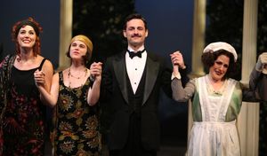 Mara Davi, Alexandra Socha, Max Von Essen, Joy Hermalyn during the Roundabout Theatre Photo