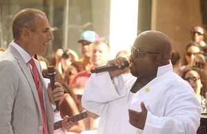 'Today' co-host Matt Lauer and singer Cee Lo Green
@ BroadwayWorld 'Today' co-host Matt Lauer and singer Cee Lo Green
Photo