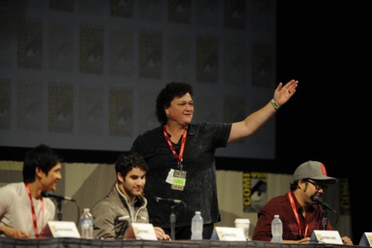 Harry Shum Jr., Darren Criss and Dot Marie Jones at 