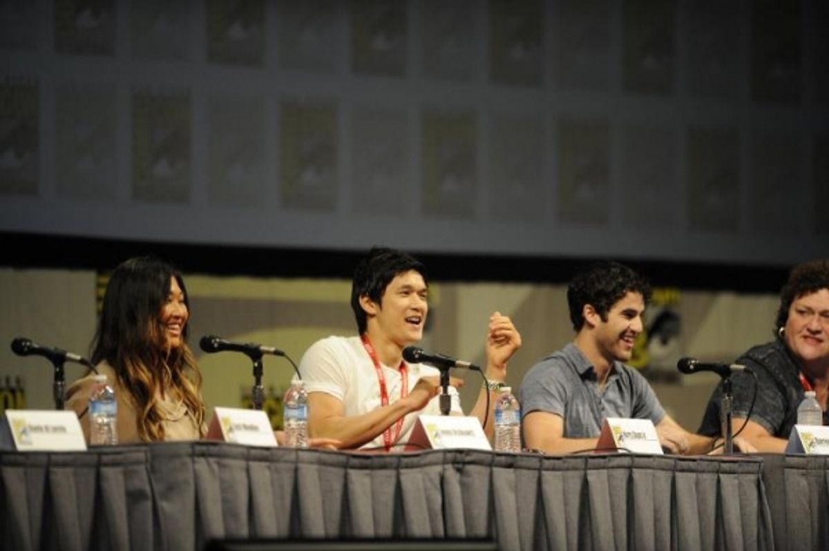Jenna Ushkowitz, Harry Shum Jr., Darren Criss and Dot Marie Jones at 
