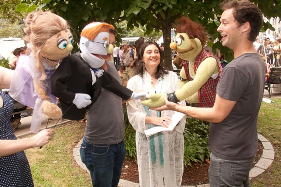 Photo Coverage: AVENUE Q's Gay Couple 'Rod' & 'Ricky' Wed in NYC Image