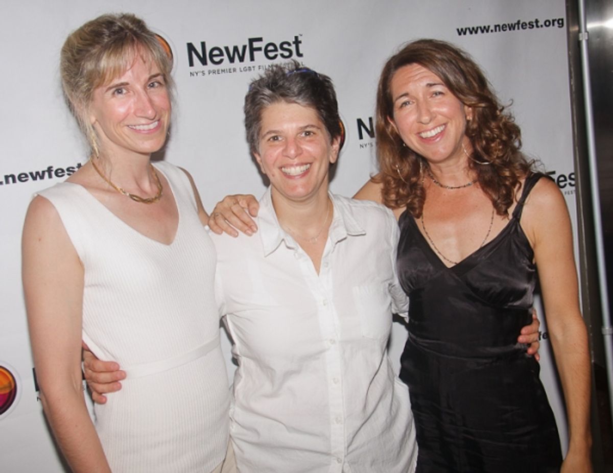 Elisabeth Sperling, Leslie Klainberg and Trish Dalton  at 